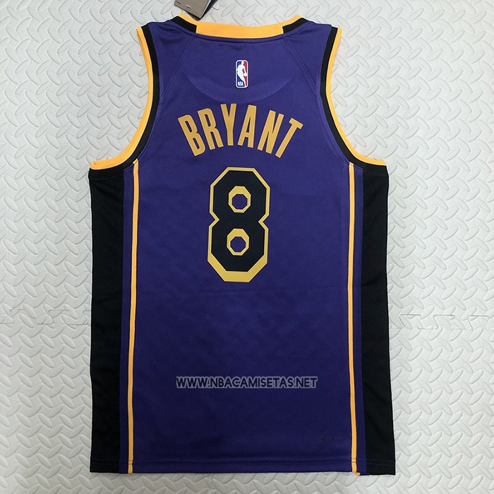 Camiseta Los Angeles Lakers Kobe Bryant NO 8 Statement 2022-23 Violeta